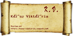 Kész Viktória névjegykártya