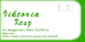 viktoria kesz business card