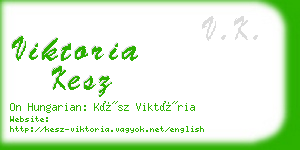 viktoria kesz business card